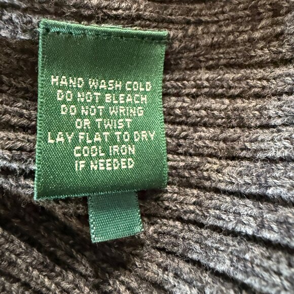 Lauren Ralph Lauren Men’s Size XL 4 Button Gray Long Sleeve 100% Cotton Cardigan - Picture 4 of 6